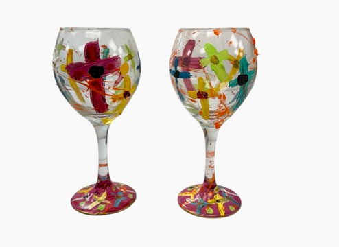 Cross wine glass by Tracee Gentry Matthews, view 3