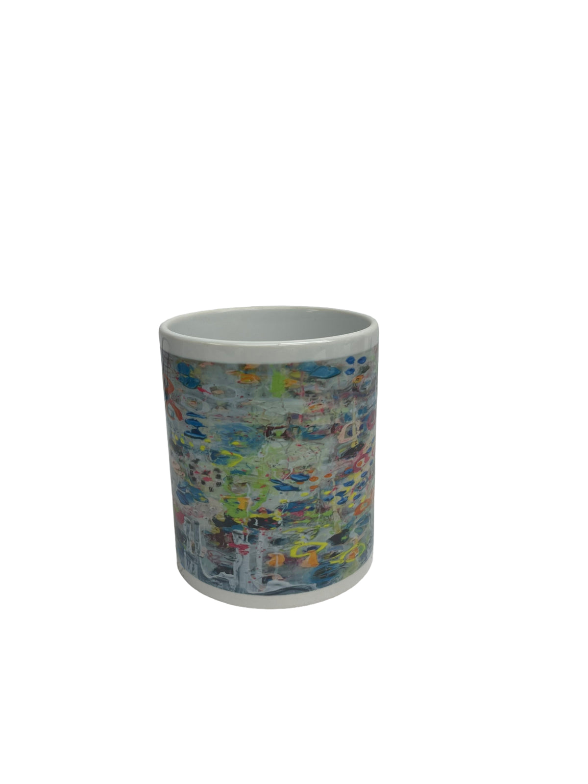 Abstract floral mug by Tracee Gentry Matthews, view 3