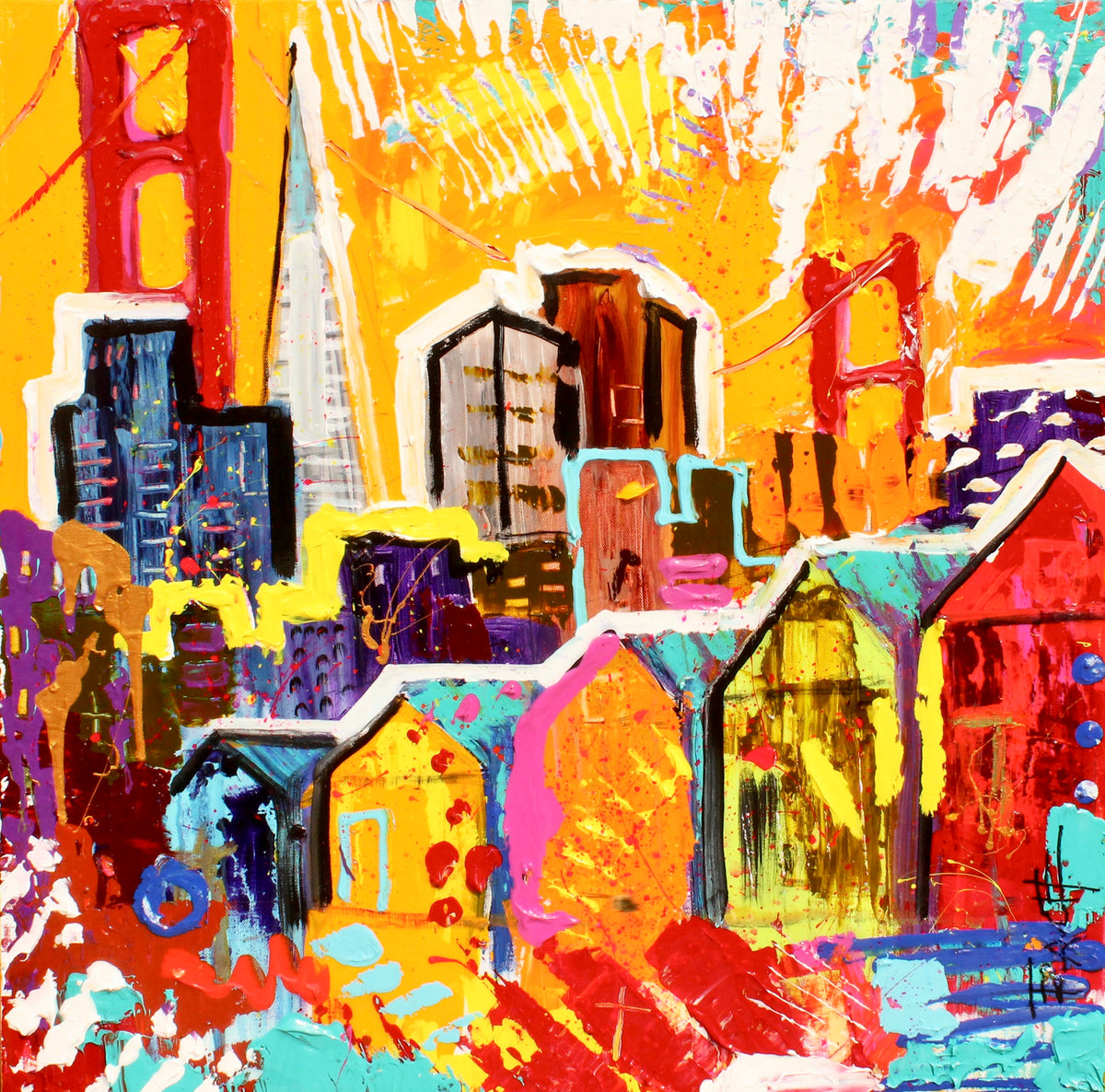 San Francisco, 8x10 inch matted canvas print by Tracee Gentry Matthews