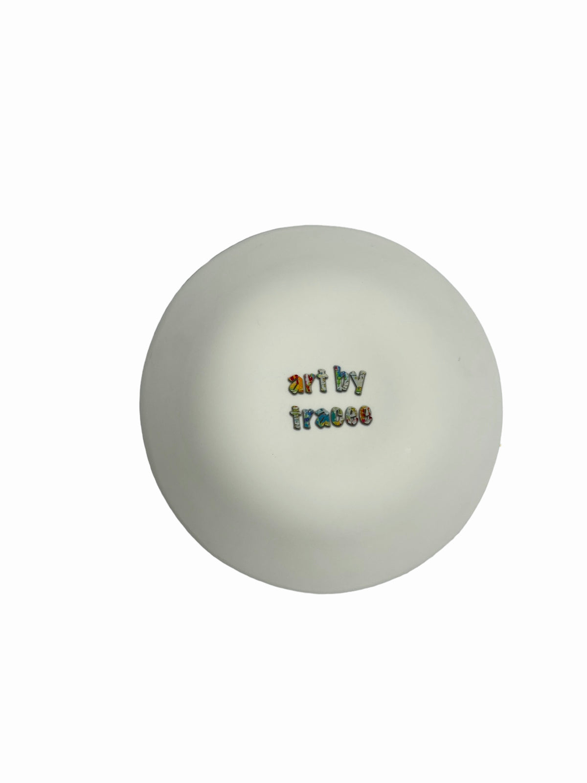 Floral decorative bowl by Tracee Gentry Matthews, second view