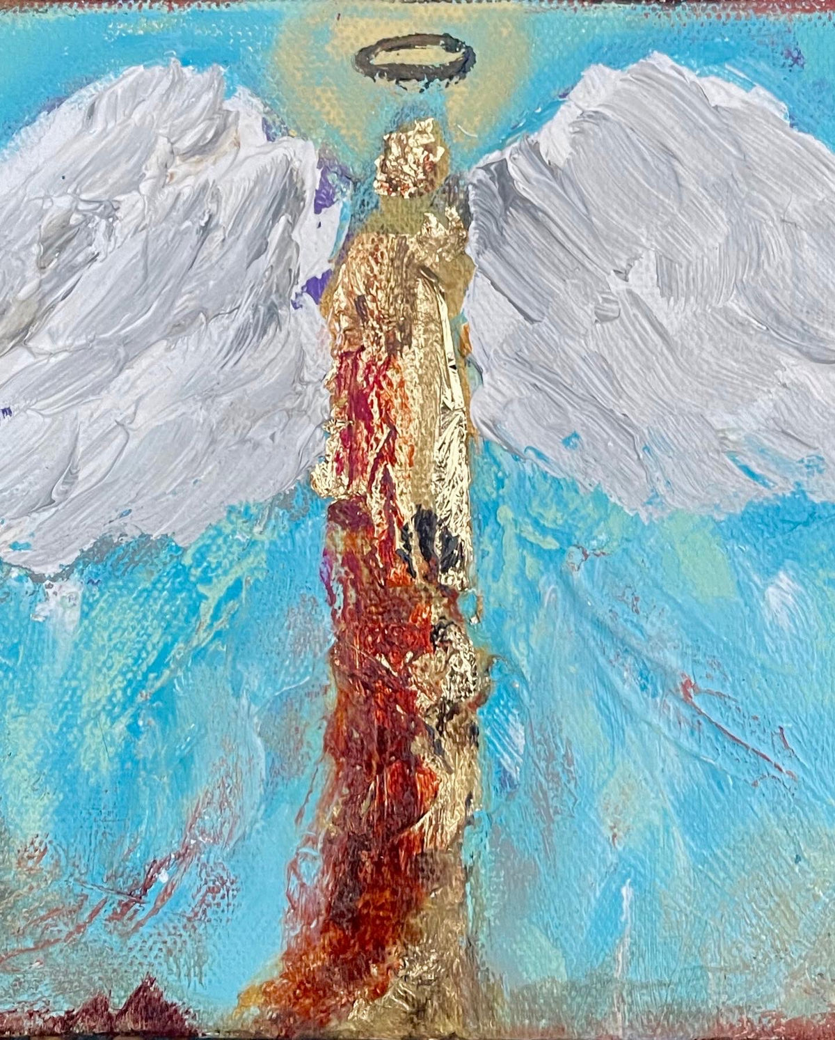 Angel, 8x10 inch matted canvas print by Tracee Gentry Matthews
