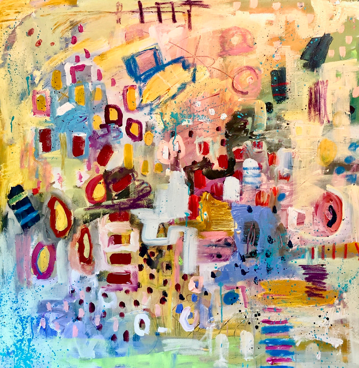 Abstract, 8x10 inch matted canvas print by Tracee Gentry Matthews