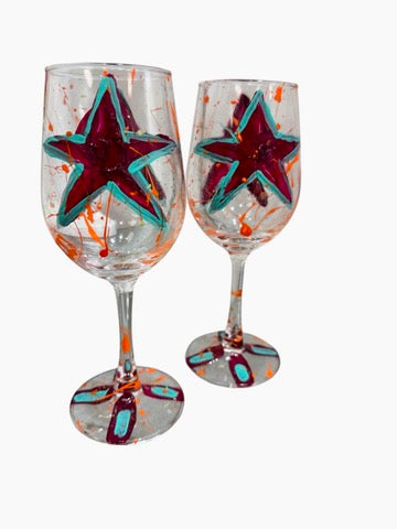 Star wine glass by Tracee Gentry Matthews, view 3