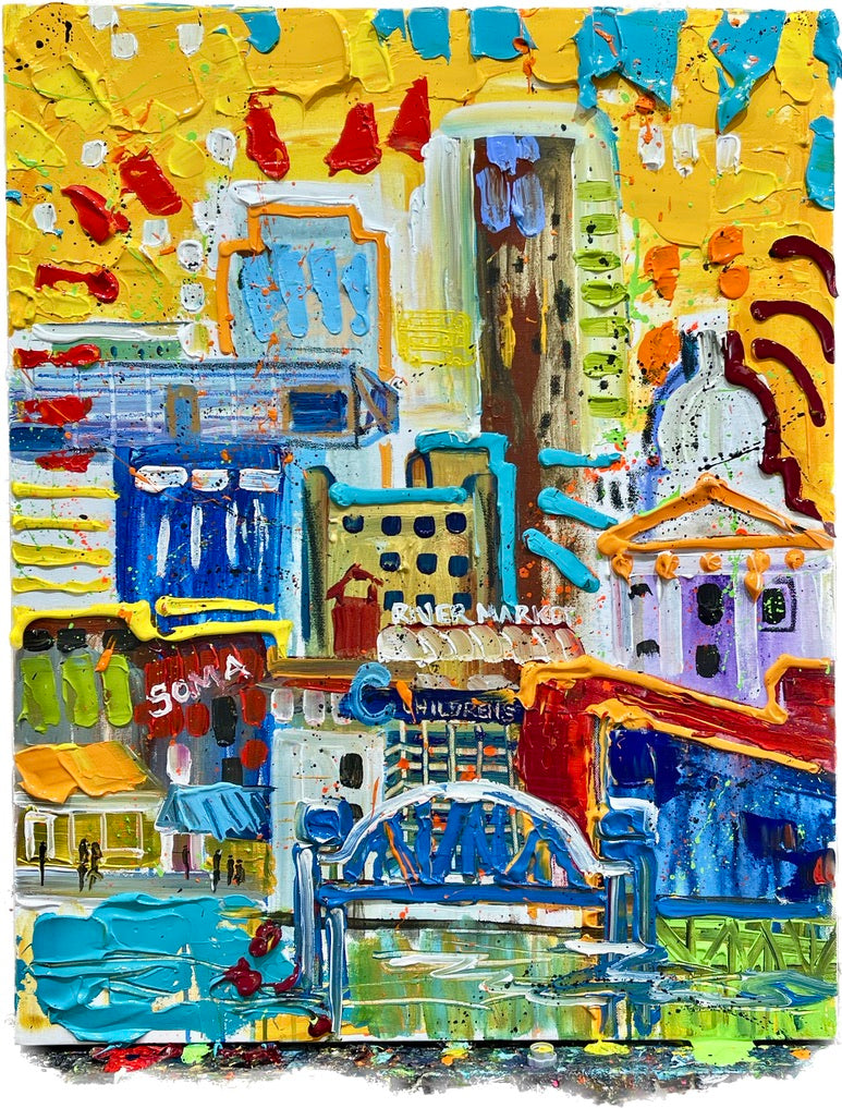 Hello Little Rock, 18x24 inch stretched canvas print by Tracee Gentry Matthews