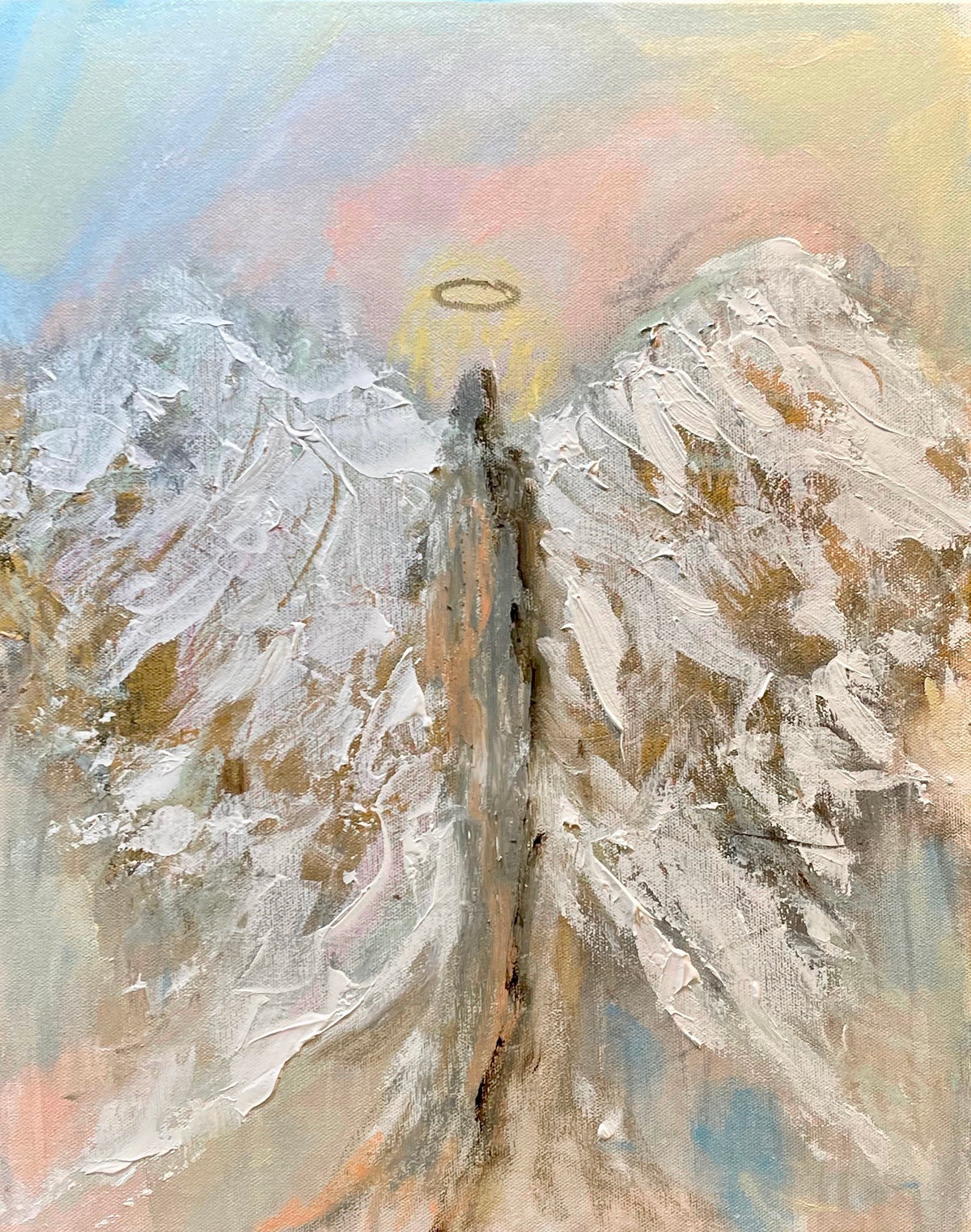 Angel, 8x10 inch matted canvas print by Tracee Gentry Matthews