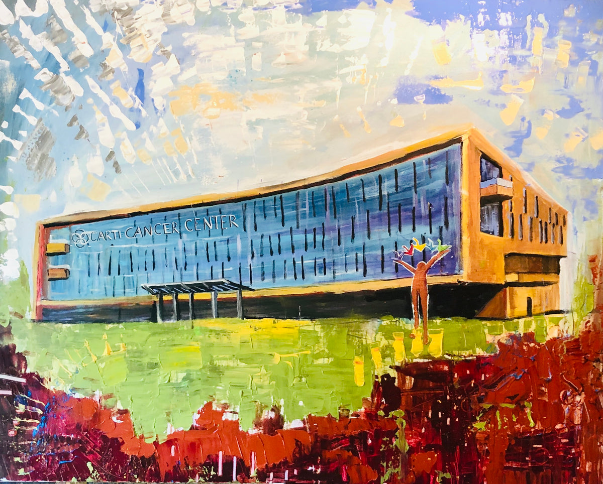 CARTI Cancer Center in Little Rock, 8x10 inch matted canvas print by Tracee Gentry Matthews