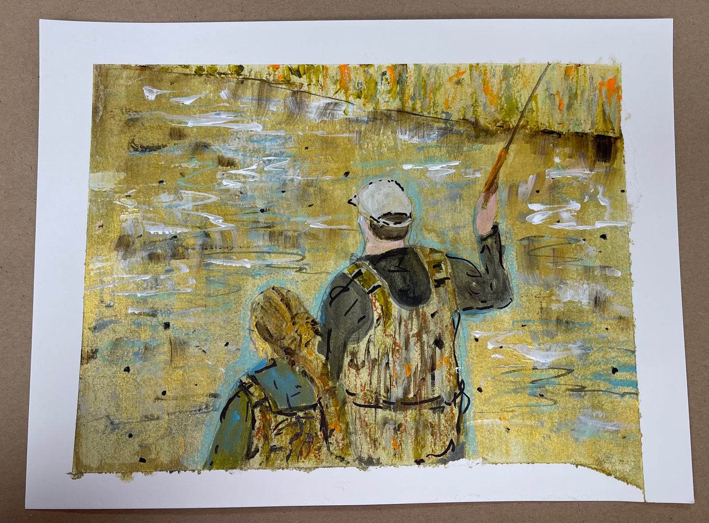 Commissioned watercolor sketch by Tracee Gentry Matthews, #52