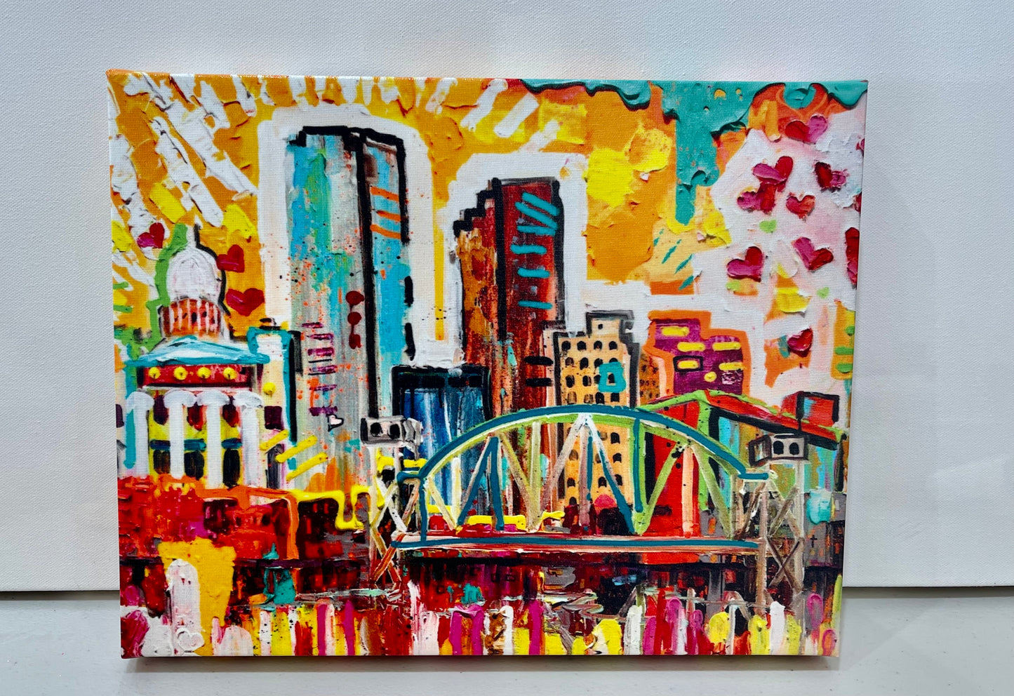 I Left My Heart in Little Rock, 11x14 inch stretched canvas print by Tracee Gentry Matthews