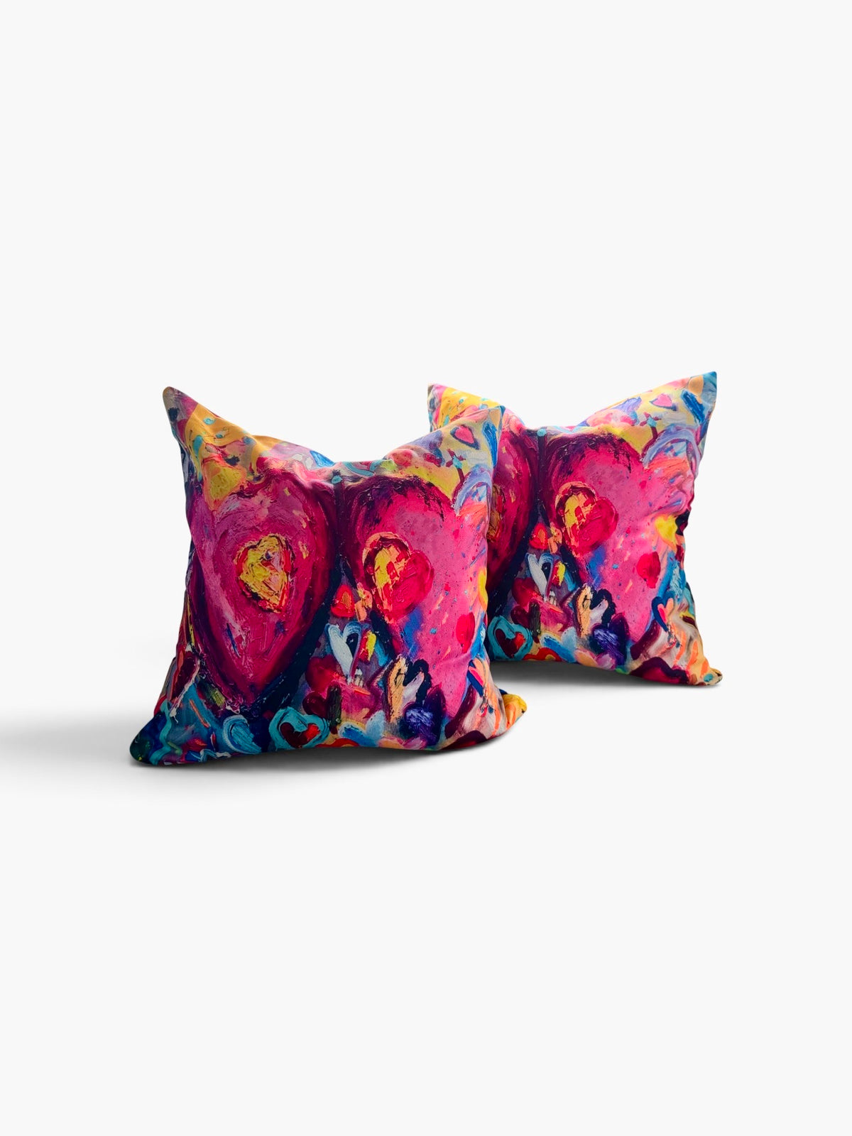 Heart accent pillow by Tracee Gentry Matthews, third view