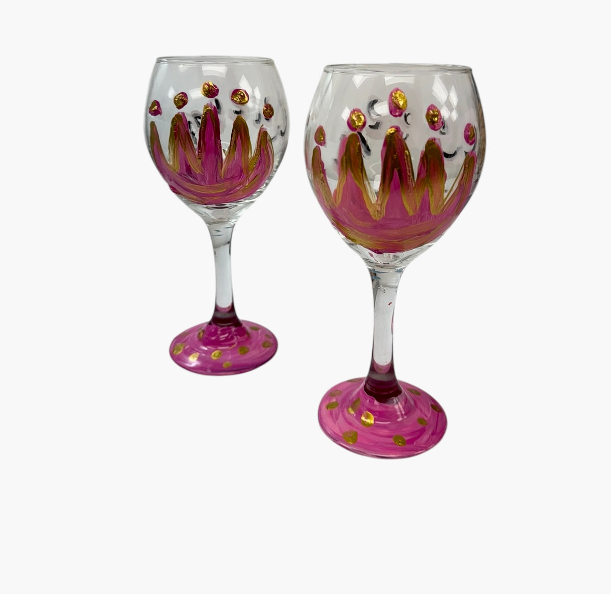 Crown queen wine glass by Tracee Gentry Matthews, second view