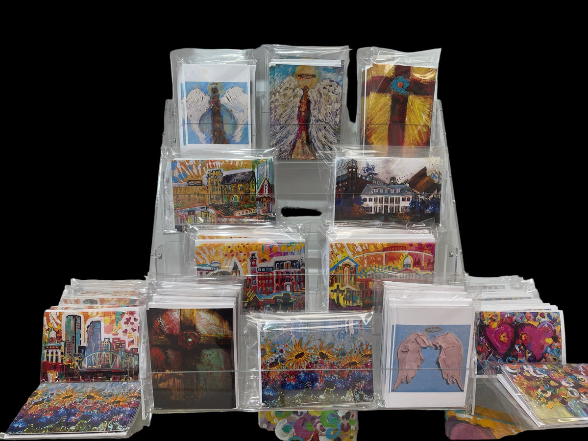 Little Rock cityscape art card by Tracee Gentry Matthews, view 4
