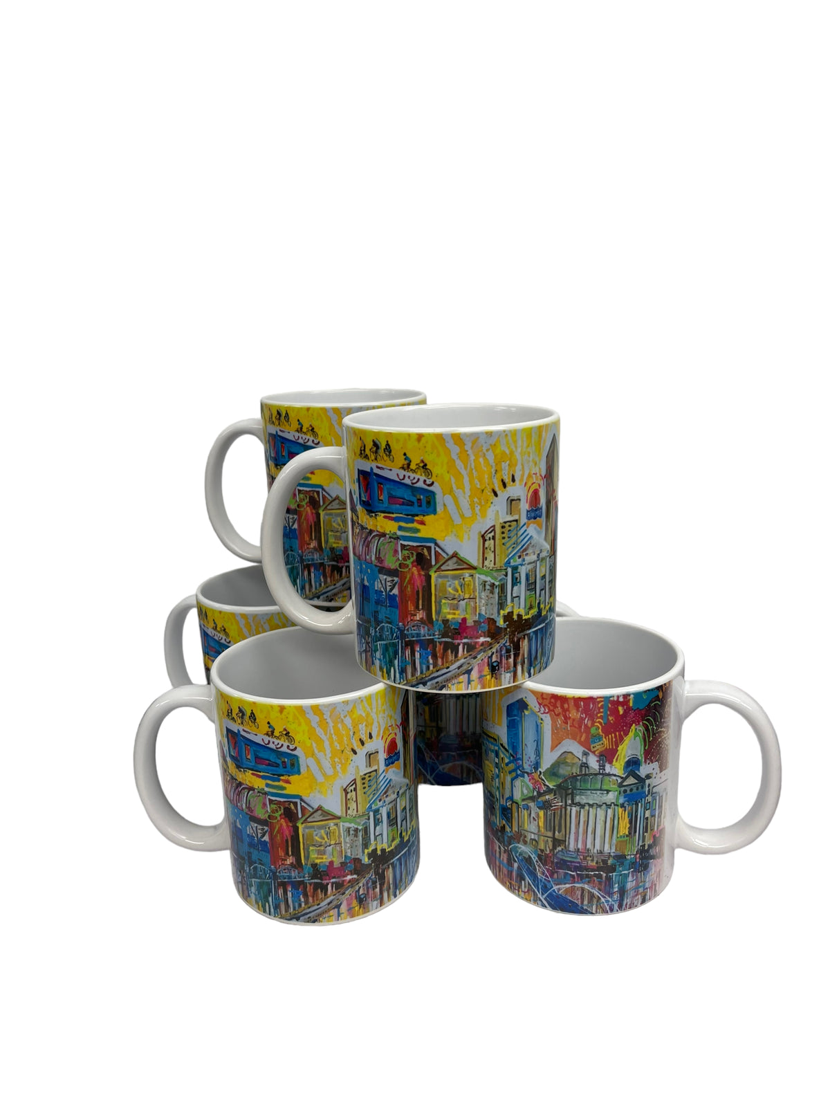 Little Rock cityscape mug by Tracee Gentry Matthews, view 4