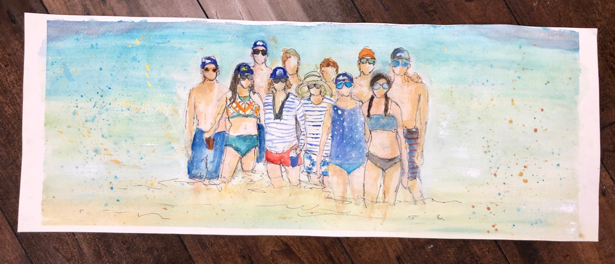 Commissioned watercolor sketch by Tracee Gentry Matthews, #11