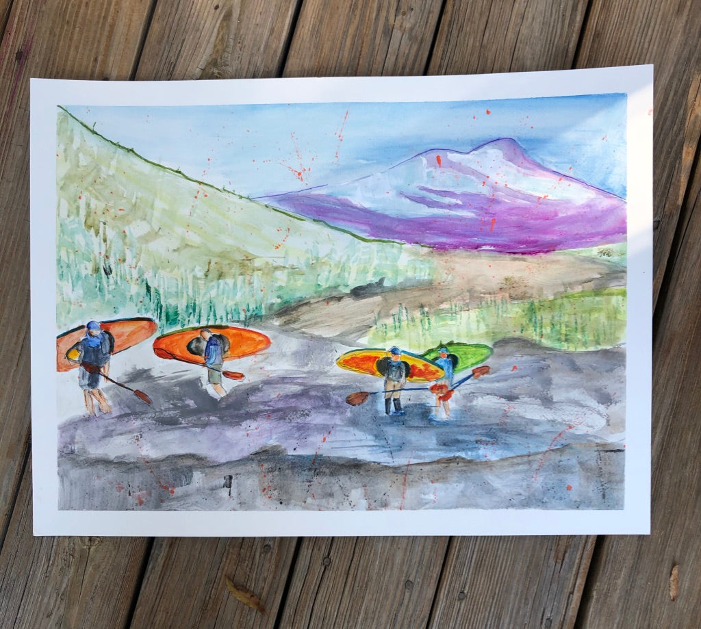 Commissioned watercolor sketch by Tracee Gentry Matthews, #36