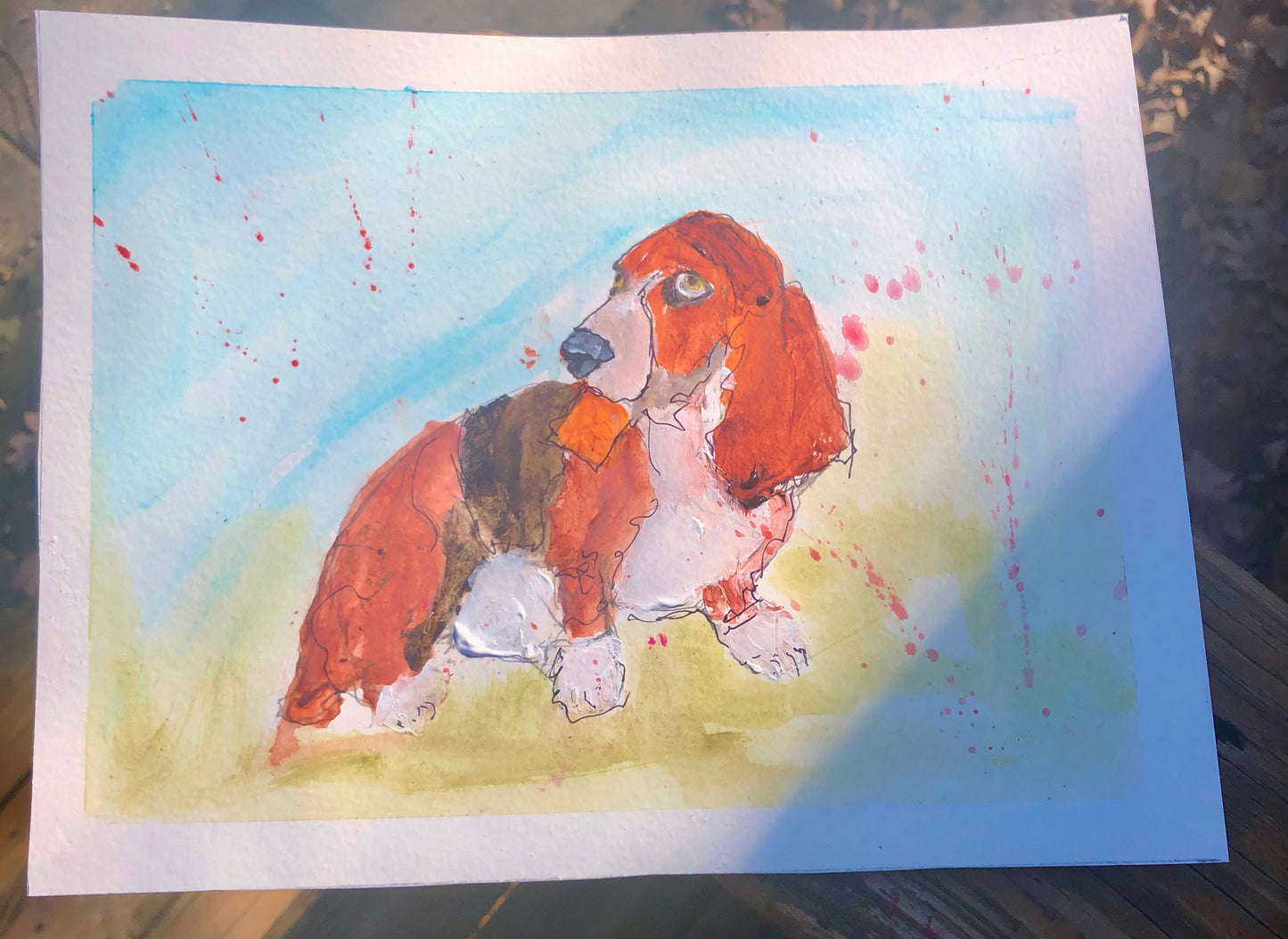 Commissioned watercolor sketch by Tracee Gentry Matthews, #34