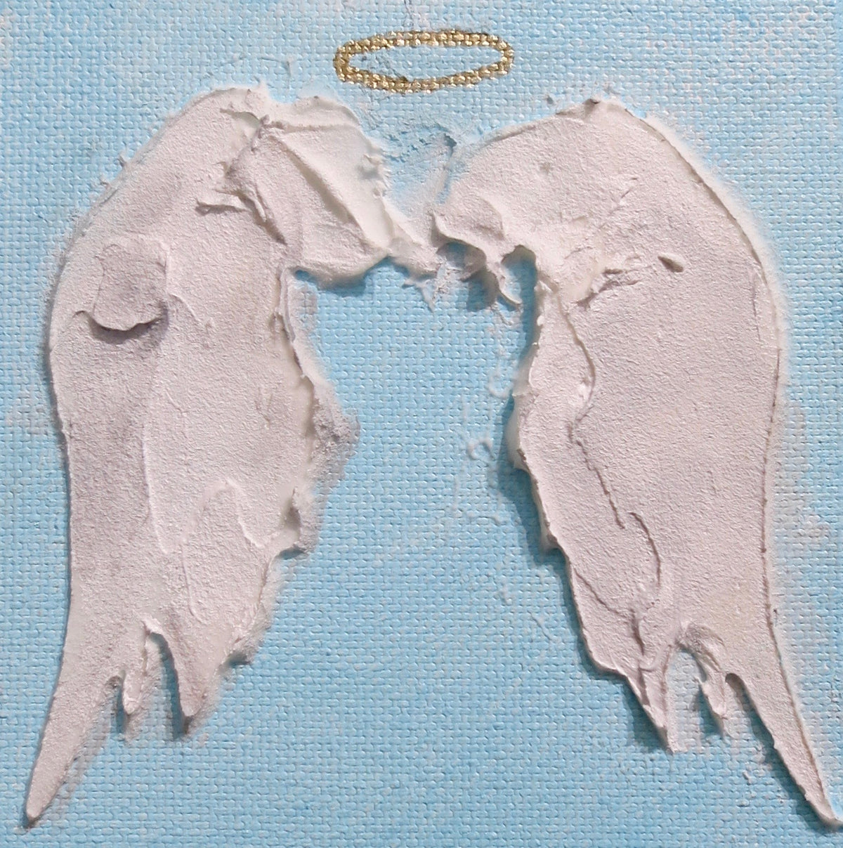 Personalized angel wings painting by Tracee Gentry Matthews, second view