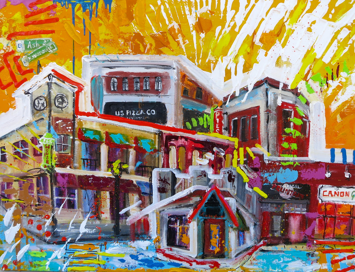 Hillcrest, 8x10 inch matted canvas print by Tracee Gentry Matthews