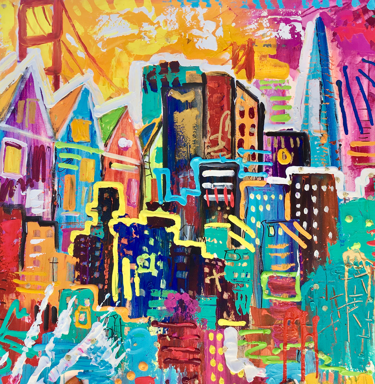 San Francisco, 8x10 inch matted canvas print by Tracee Gentry Matthews