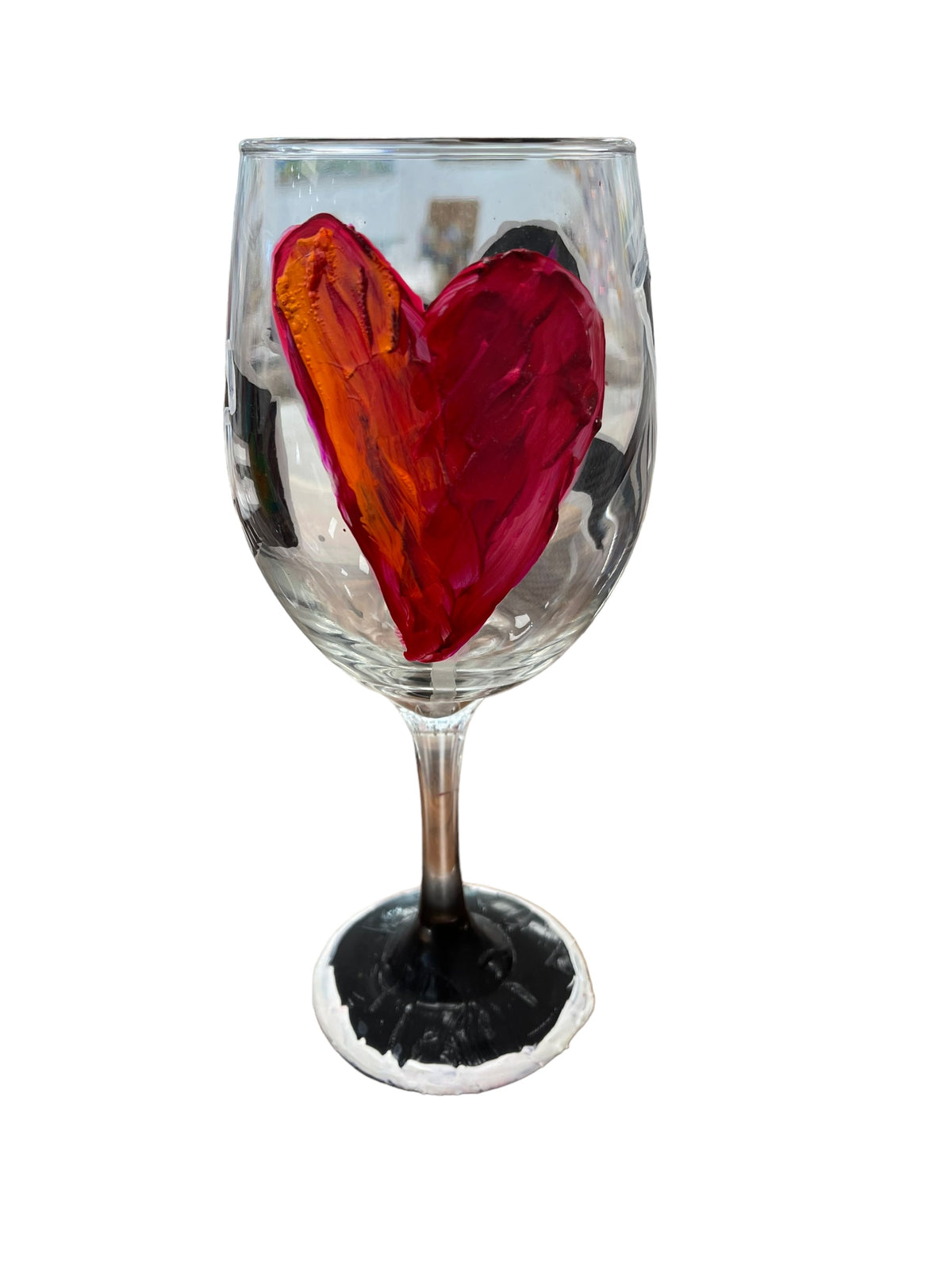 Hand-painted wine glasses P by Tracee Gentry Matthews, view 4