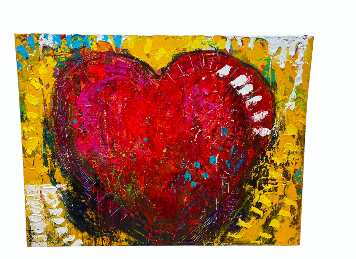 You Are My Whole Heart, 48x36 inch large original painting by Tracee Gentry Matthews
