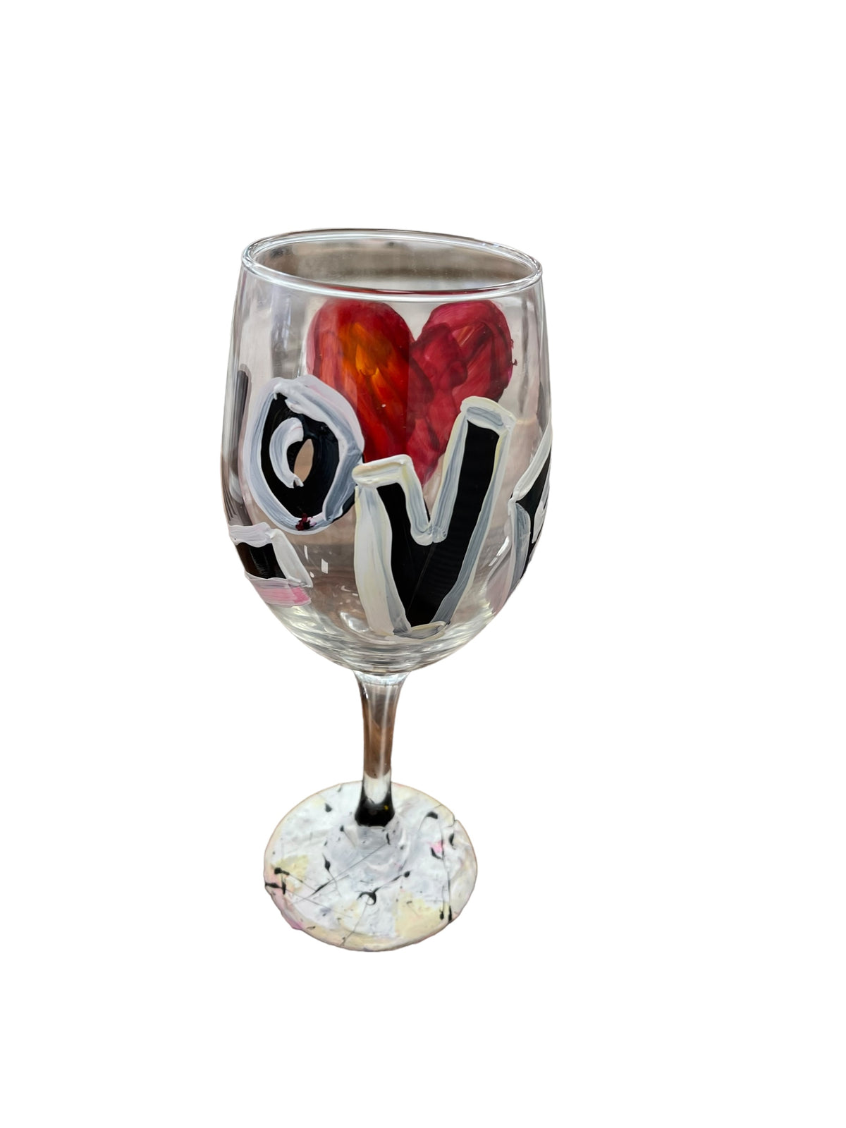 Hand-painted wine glasses S by Tracee Gentry Matthews, view 4