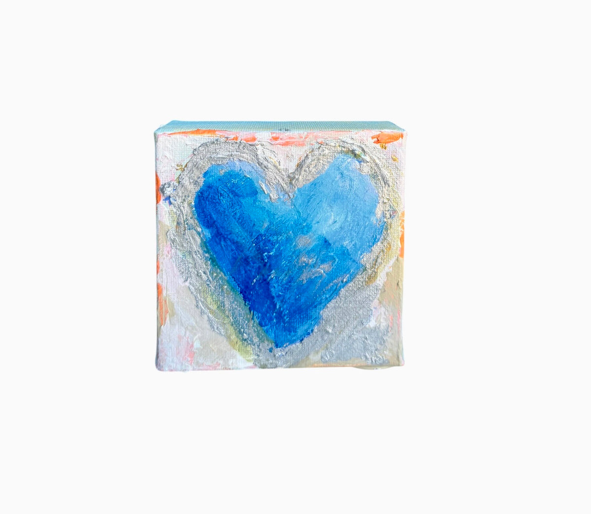 Heart, 4x4 inch small original painting by Tracee Gentry Matthews