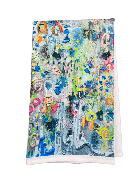 Pinky tea towel by Tracee Gentry Matthews
