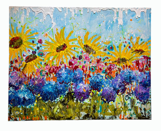 After the Rain matted canvas print by Tracee Gentry Matthews