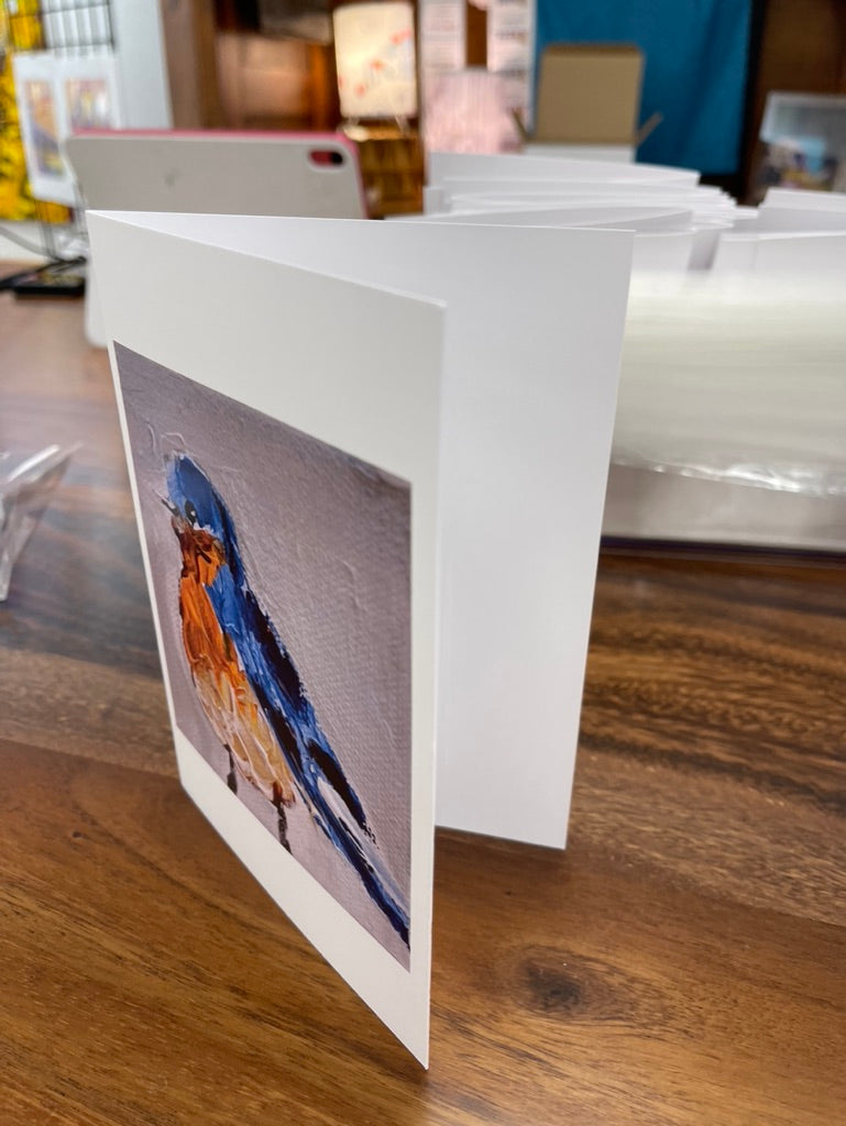 Little Bluebird II art card by Tracee Gentry Matthews, view 2