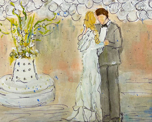 Commissioned watercolor sketch by Tracee Gentry Matthews, #46