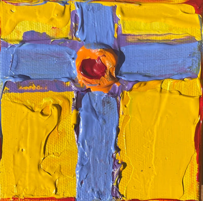 Yellow & Purple Cross