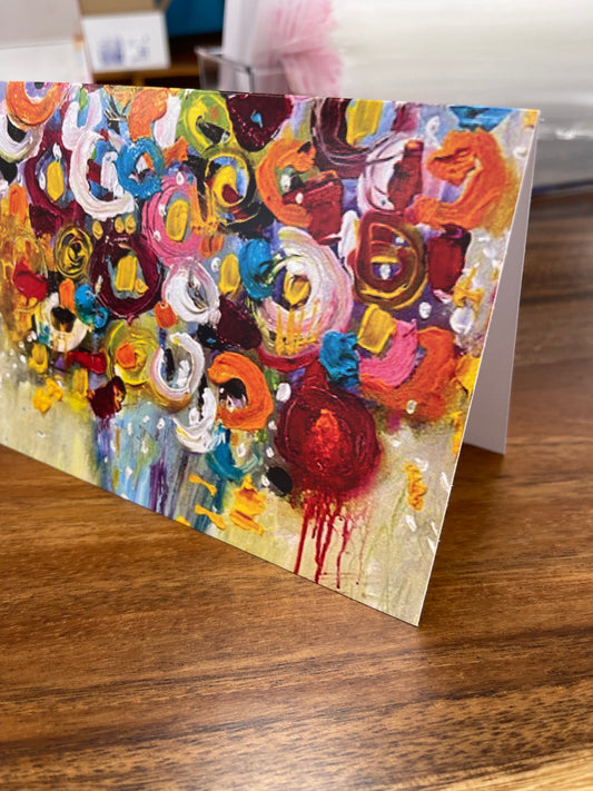 Floral art card by Tracee Gentry Matthews