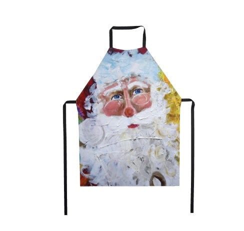 Santa art apron by Tracee Gentry Matthews
