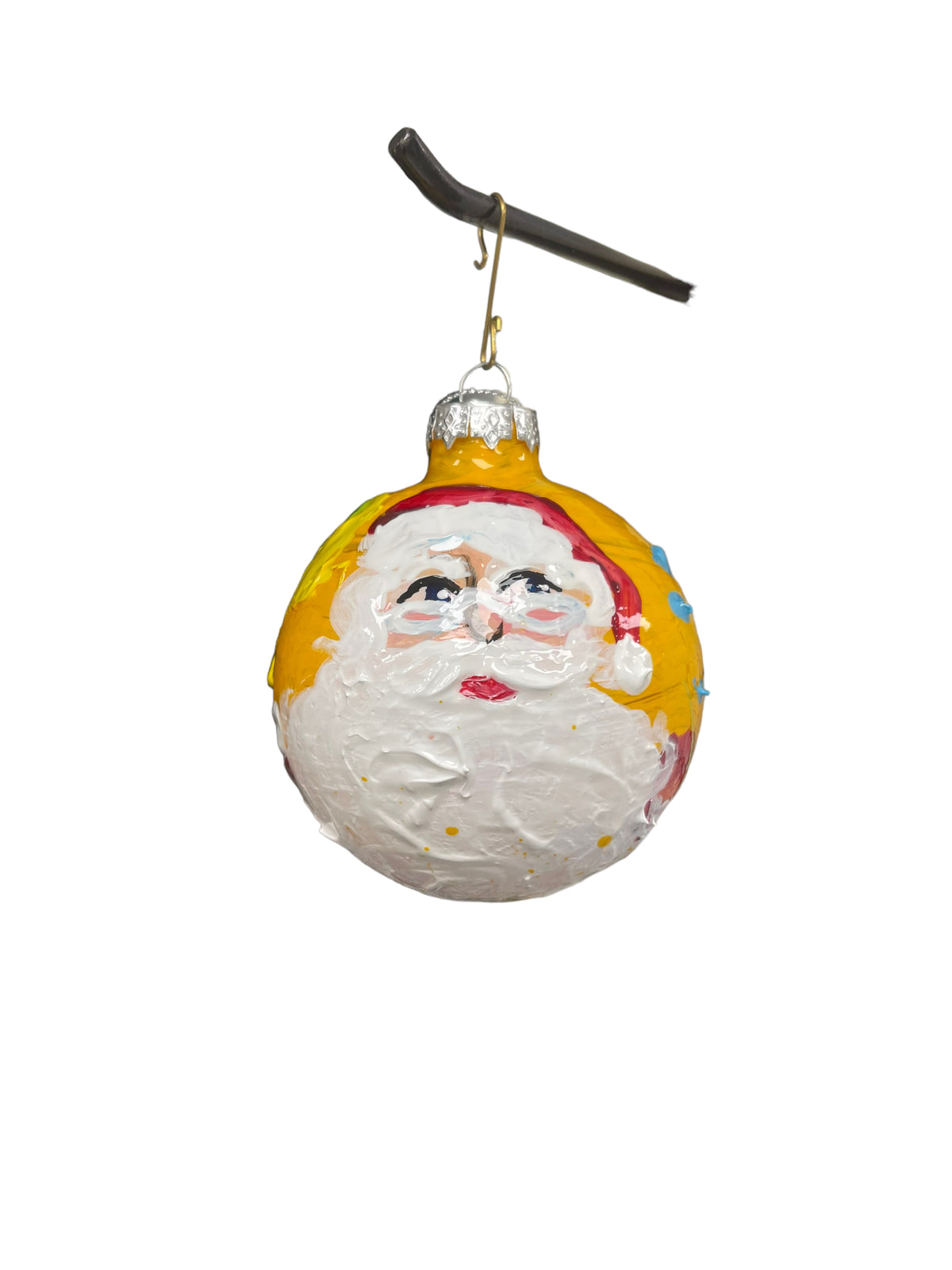 Hand-painted glass Christmas ornament S, 3.5 inch, by Tracee Gentry Matthews
