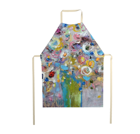Floral art apron by Tracee Gentry Matthews