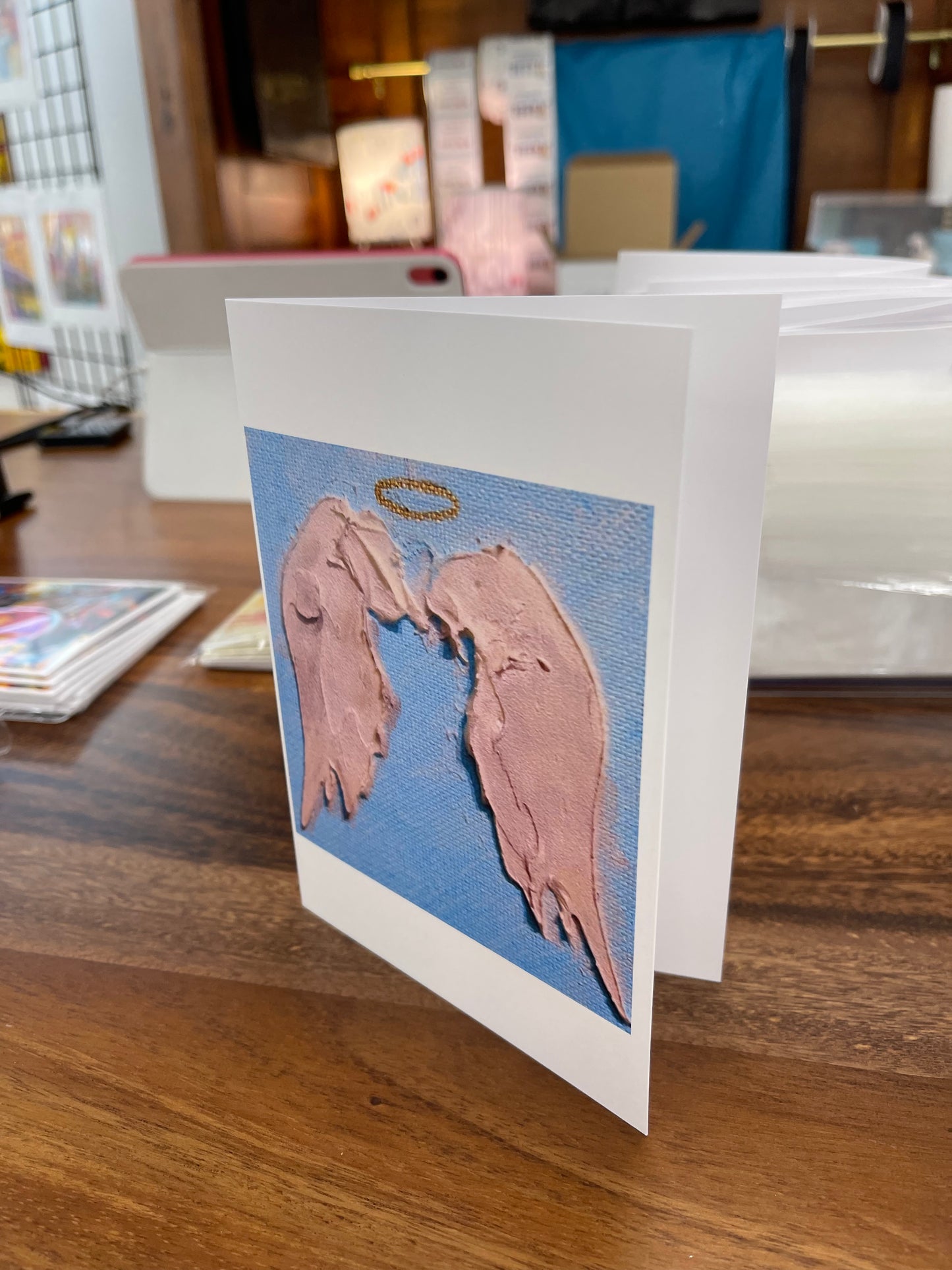 Angel wings art card by Tracee Gentry Matthews, view 6
