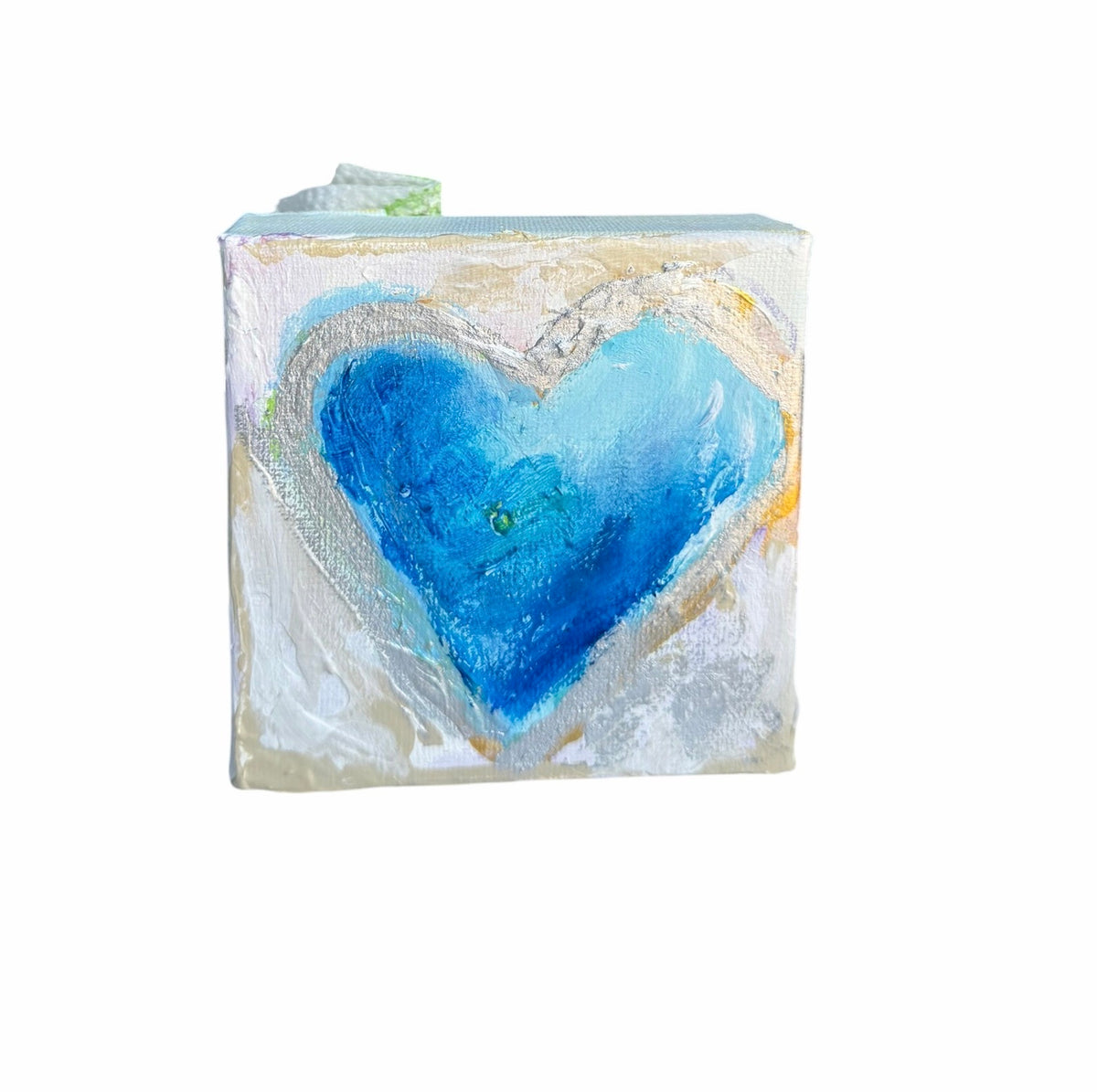 Heart, 4x4 inch small original painting by Tracee Gentry Matthews