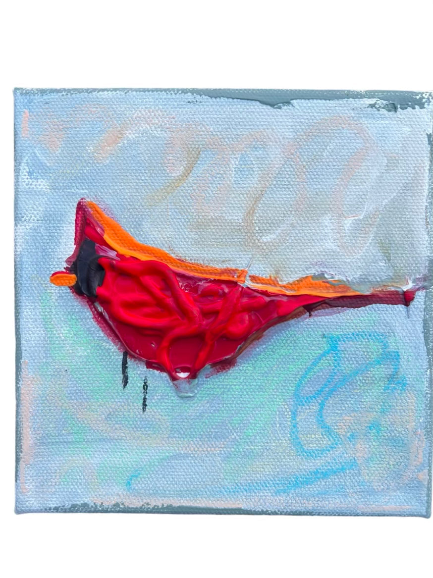 Cardinal on Blue