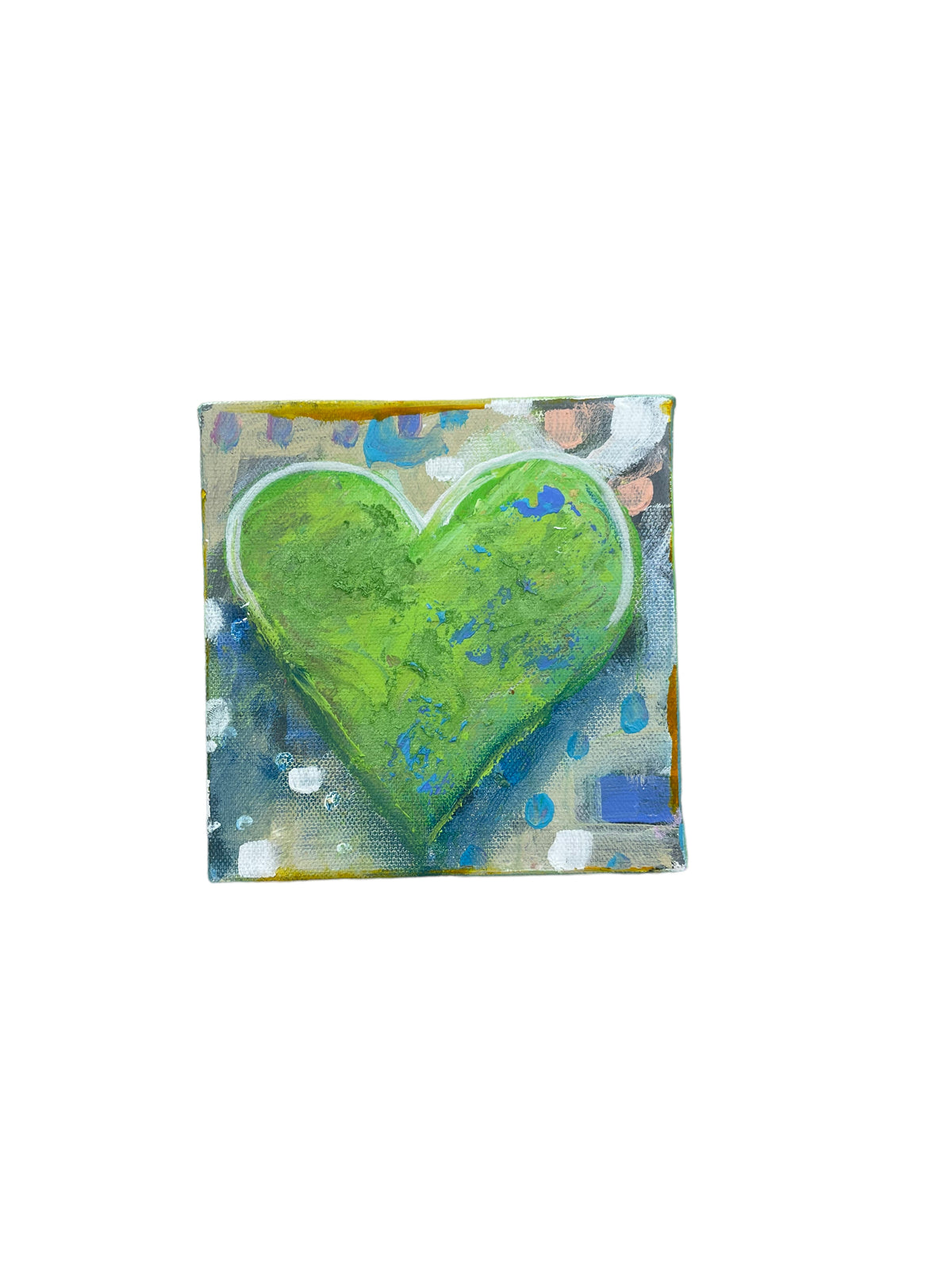 Heart, 6x6 inch small original painting by Tracee Gentry Matthews