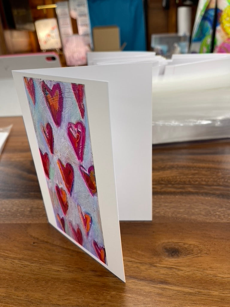 Heart art card by Tracee Gentry Matthews, view 2