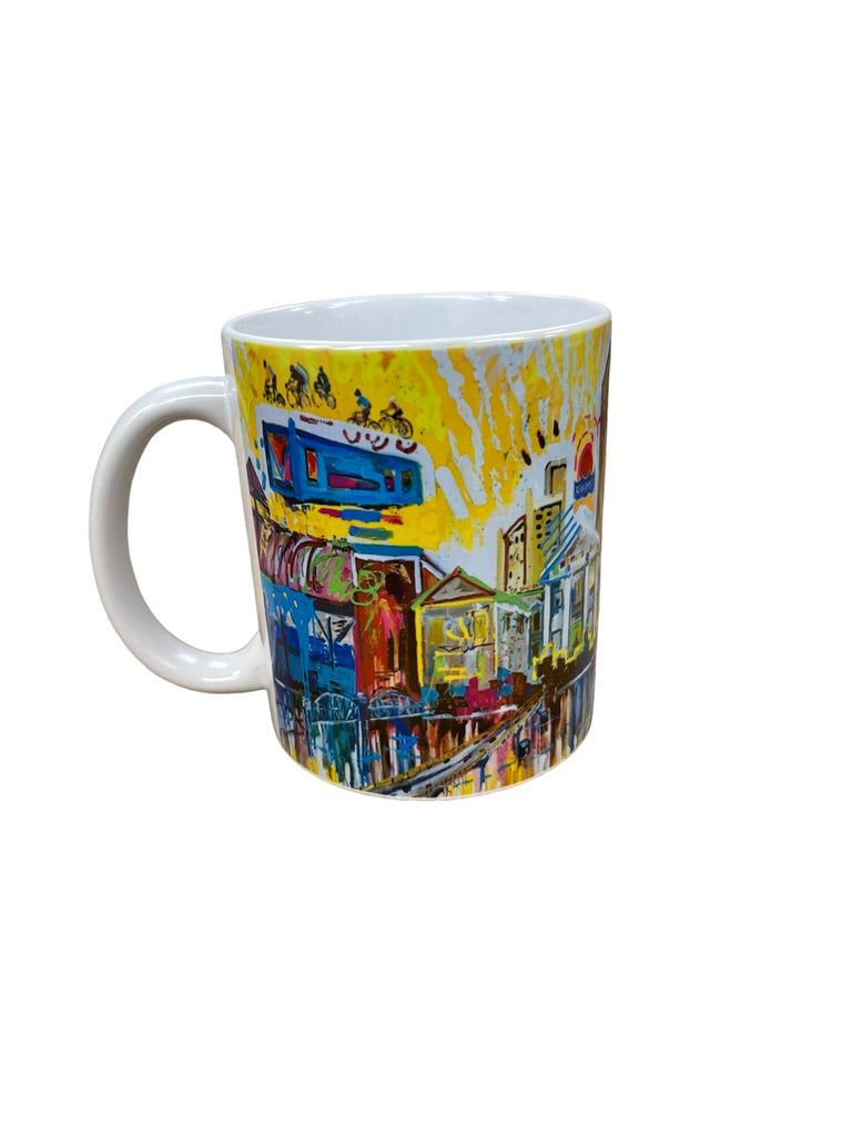 Little Rock cityscape mug by Tracee Gentry Matthews, view 2