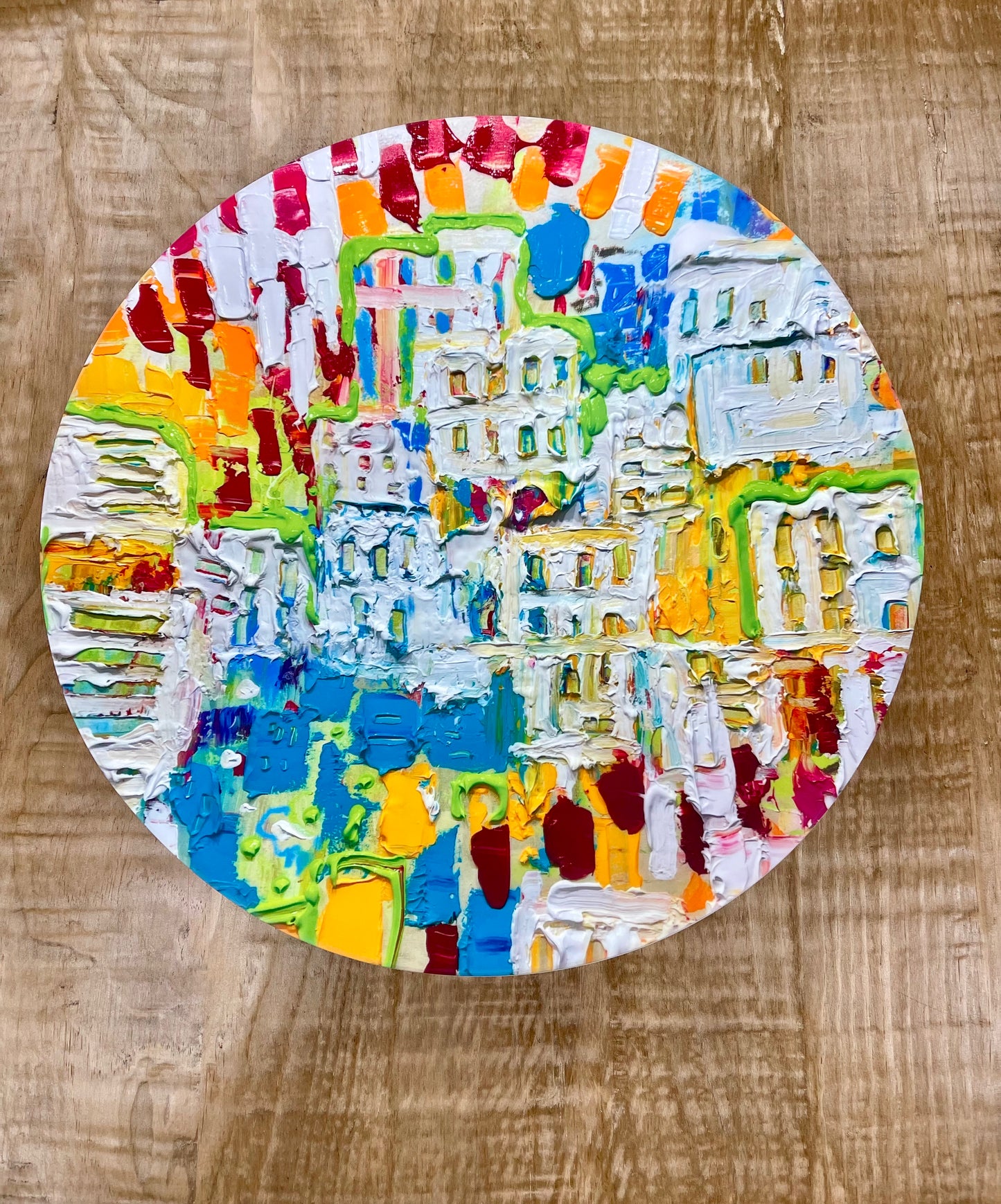 Dripping Color decorative bowl by Tracee Gentry Matthews, view 3