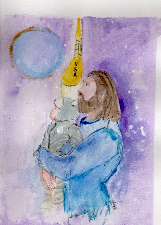 Commissioned watercolor sketch by Tracee Gentry Matthews, #44