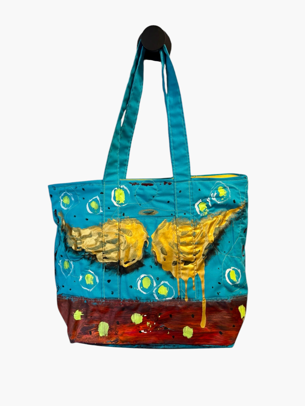 One-of-a-kind angel wings tote bag by Tracee Gentry Matthews