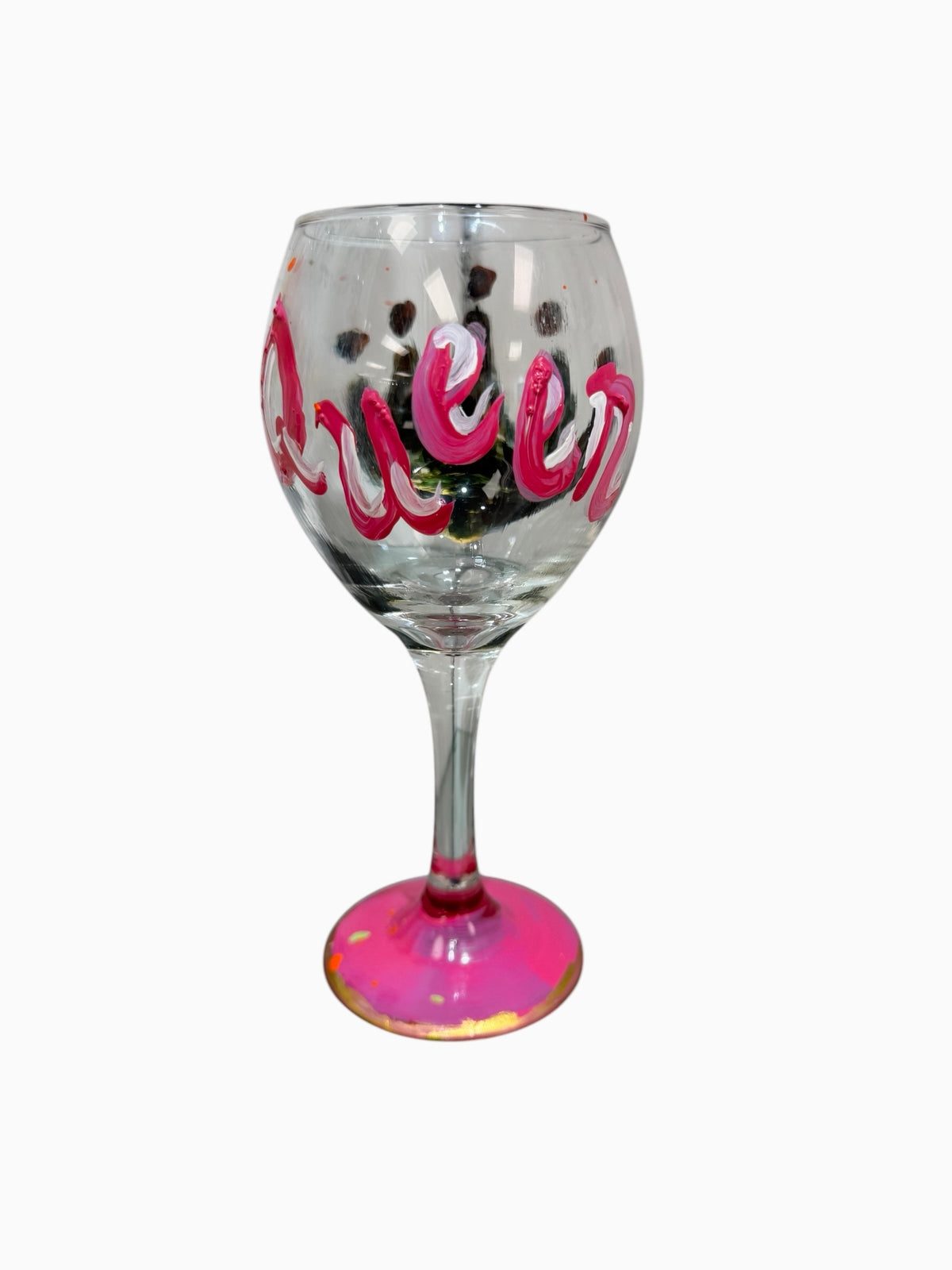 Crown queen wine glass by Tracee Gentry Matthews, view 2