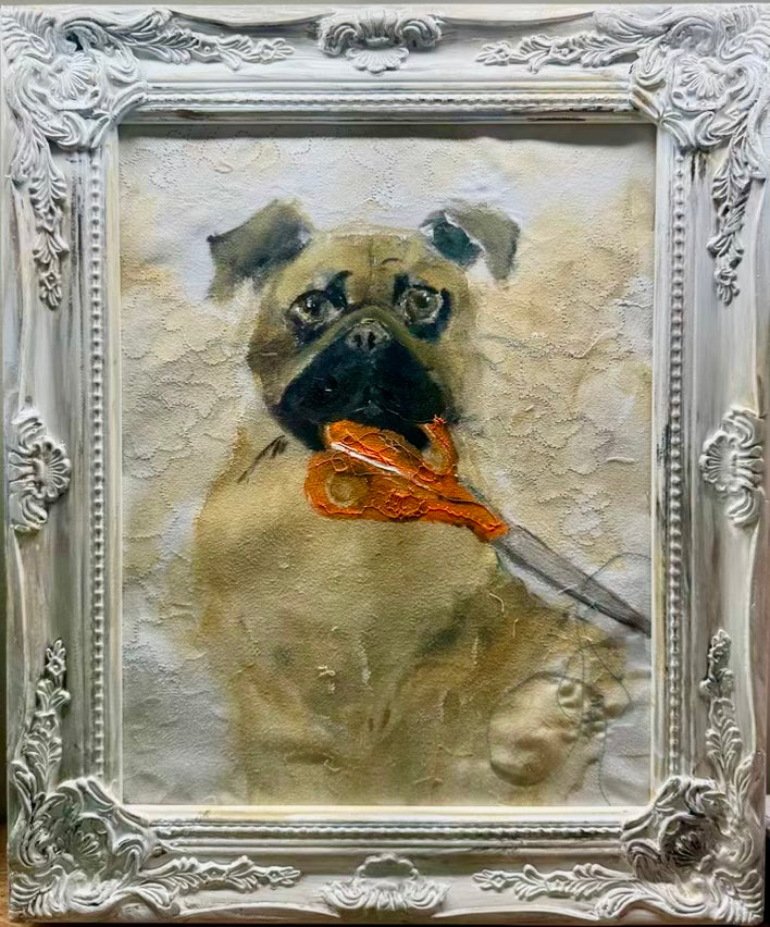 Mabel... Is That Yours?, large original painting by Tracee Gentry Matthews