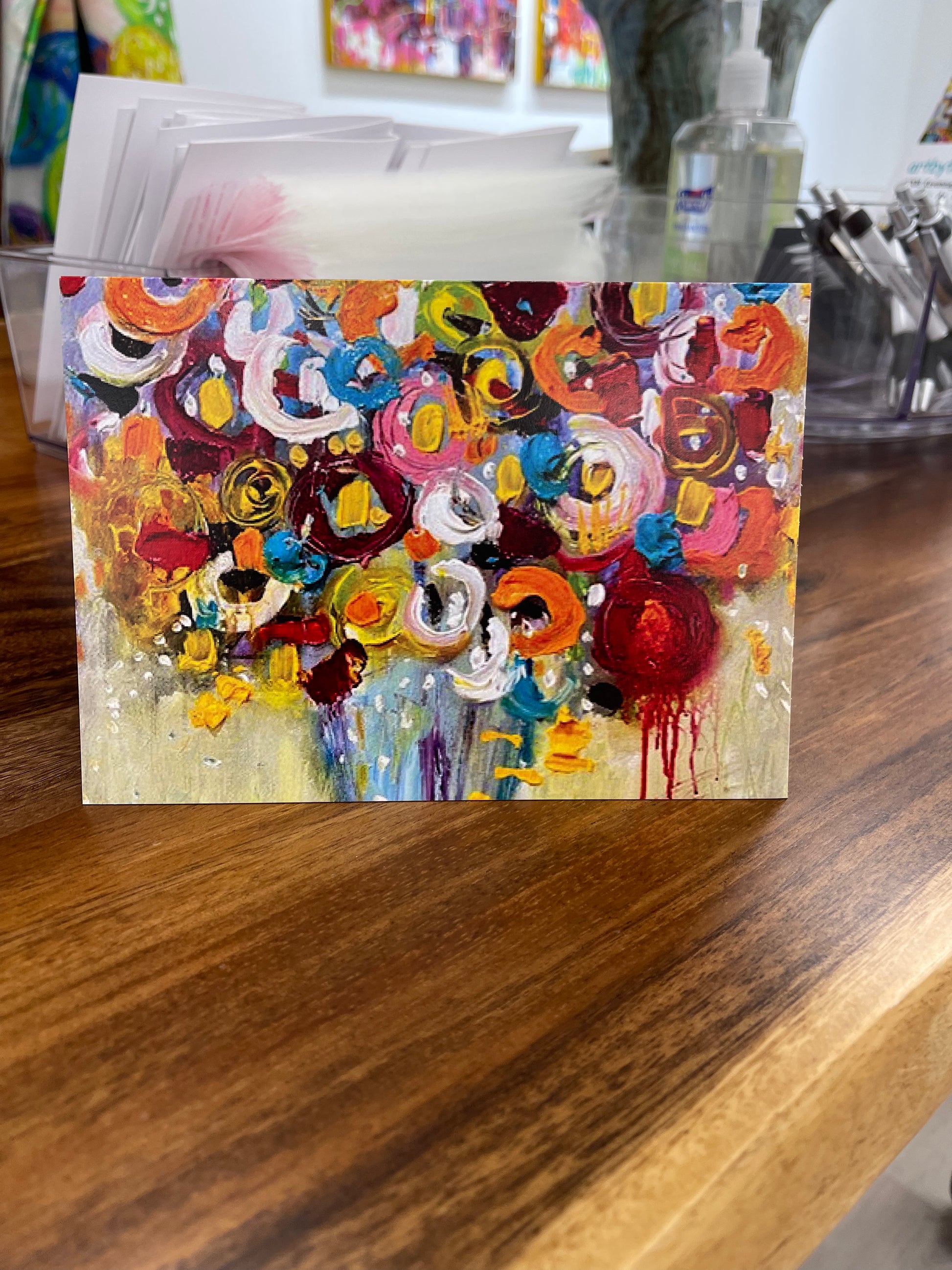 Floral art card by Tracee Gentry Matthews, view 6