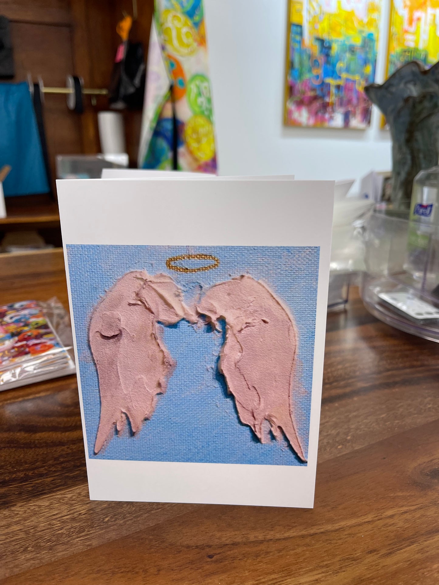 Angel wings art card by Tracee Gentry Matthews, view 5
