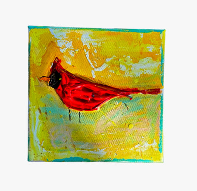 Cardinal on Green & Blue