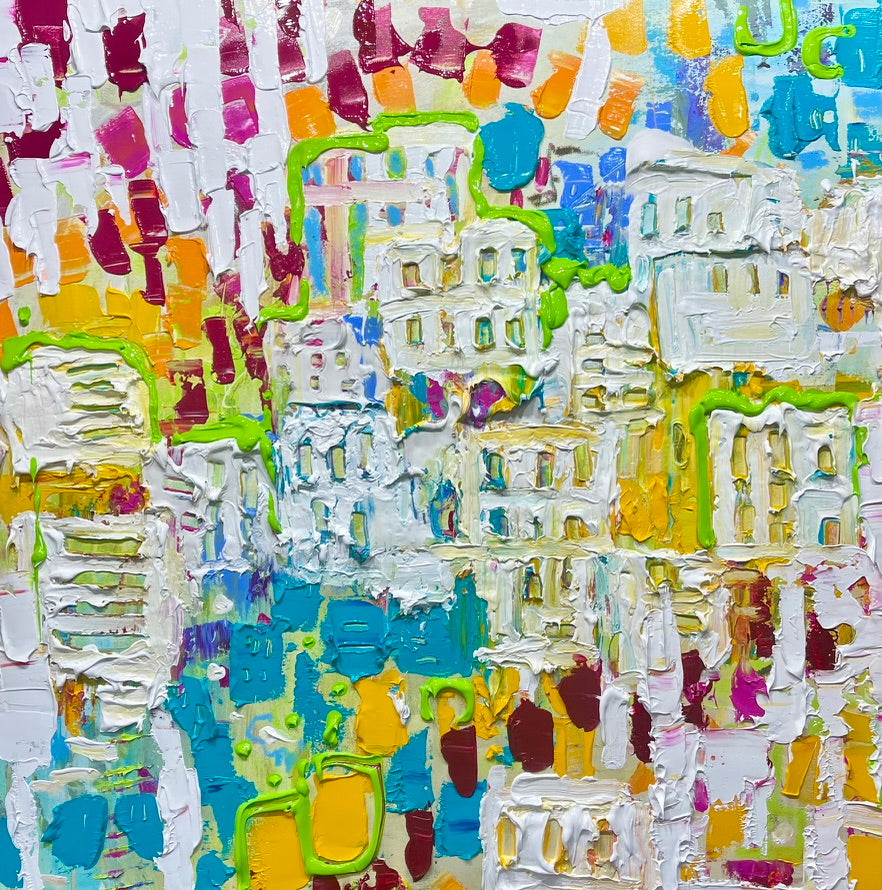 Abstract, 8x10 inch matted canvas print by Tracee Gentry Matthews